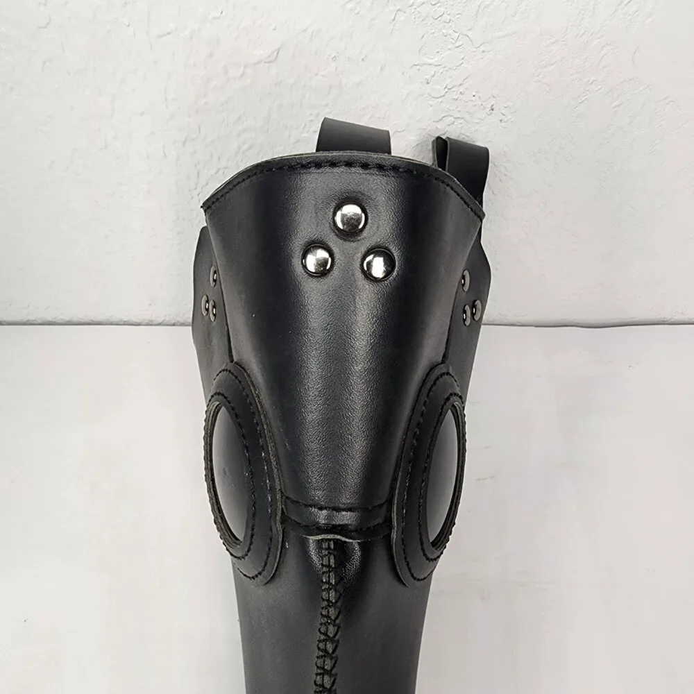 Steampunk Plague Doctor Mask - Black & Silver Raven/Crow Cosplay (One Size)